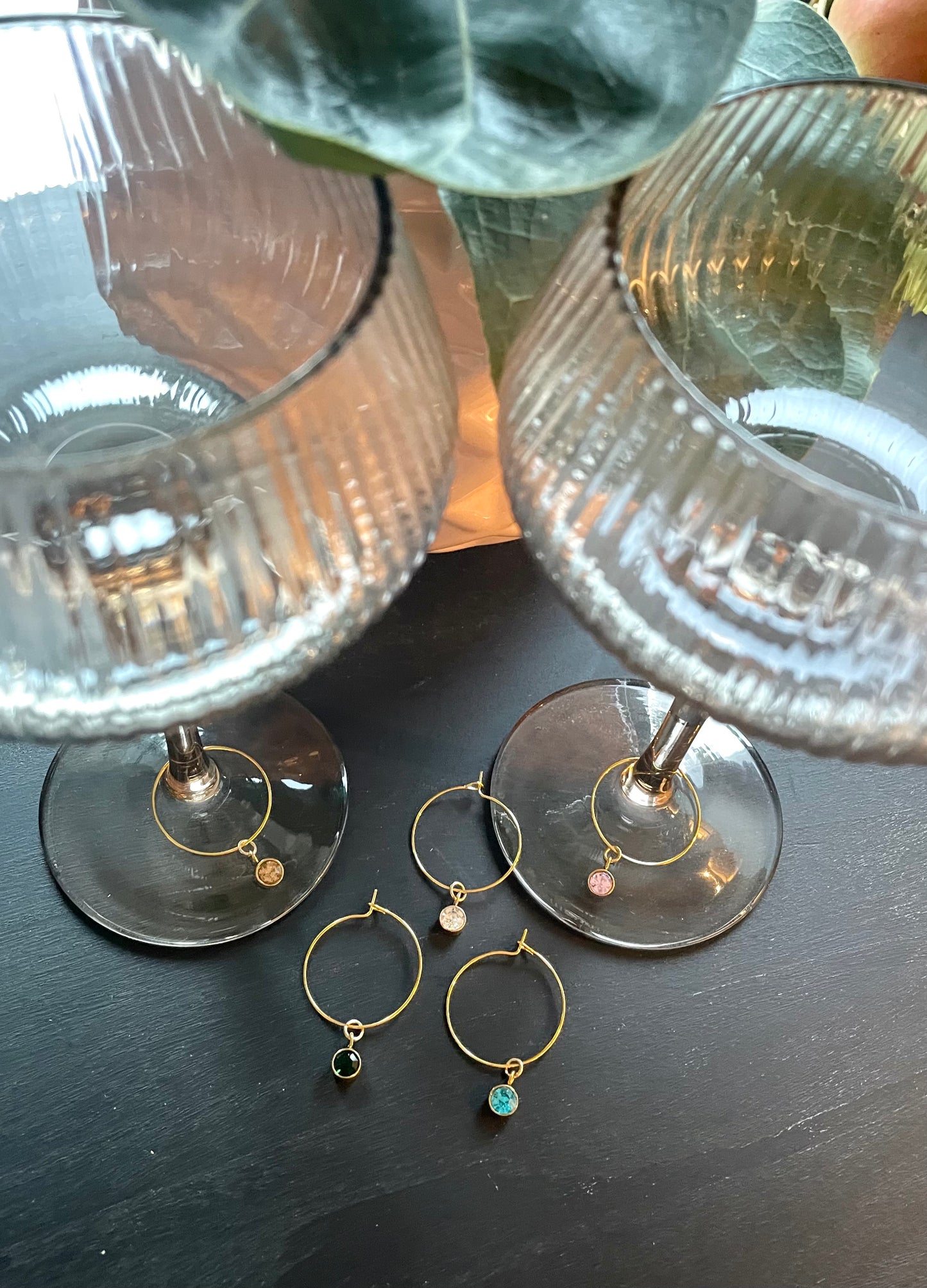 Wine glass charms (5pcs)
