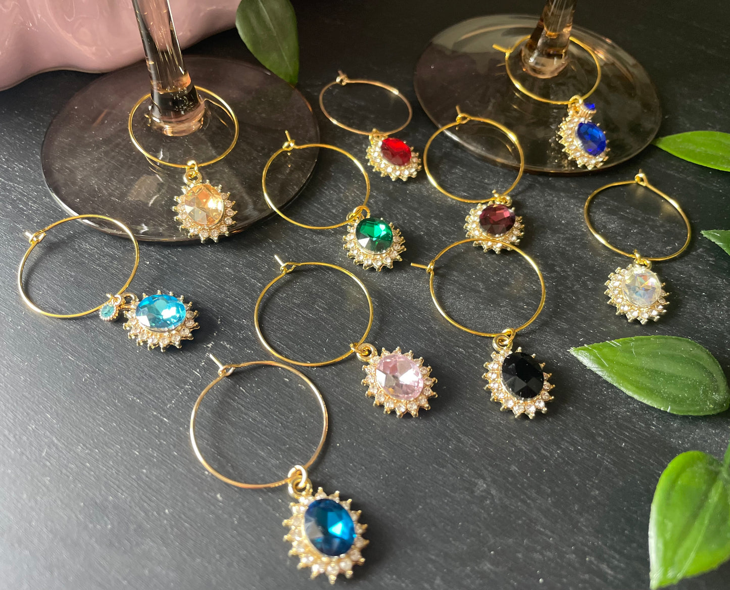 Wine glass charms 10pcs “Party edition”