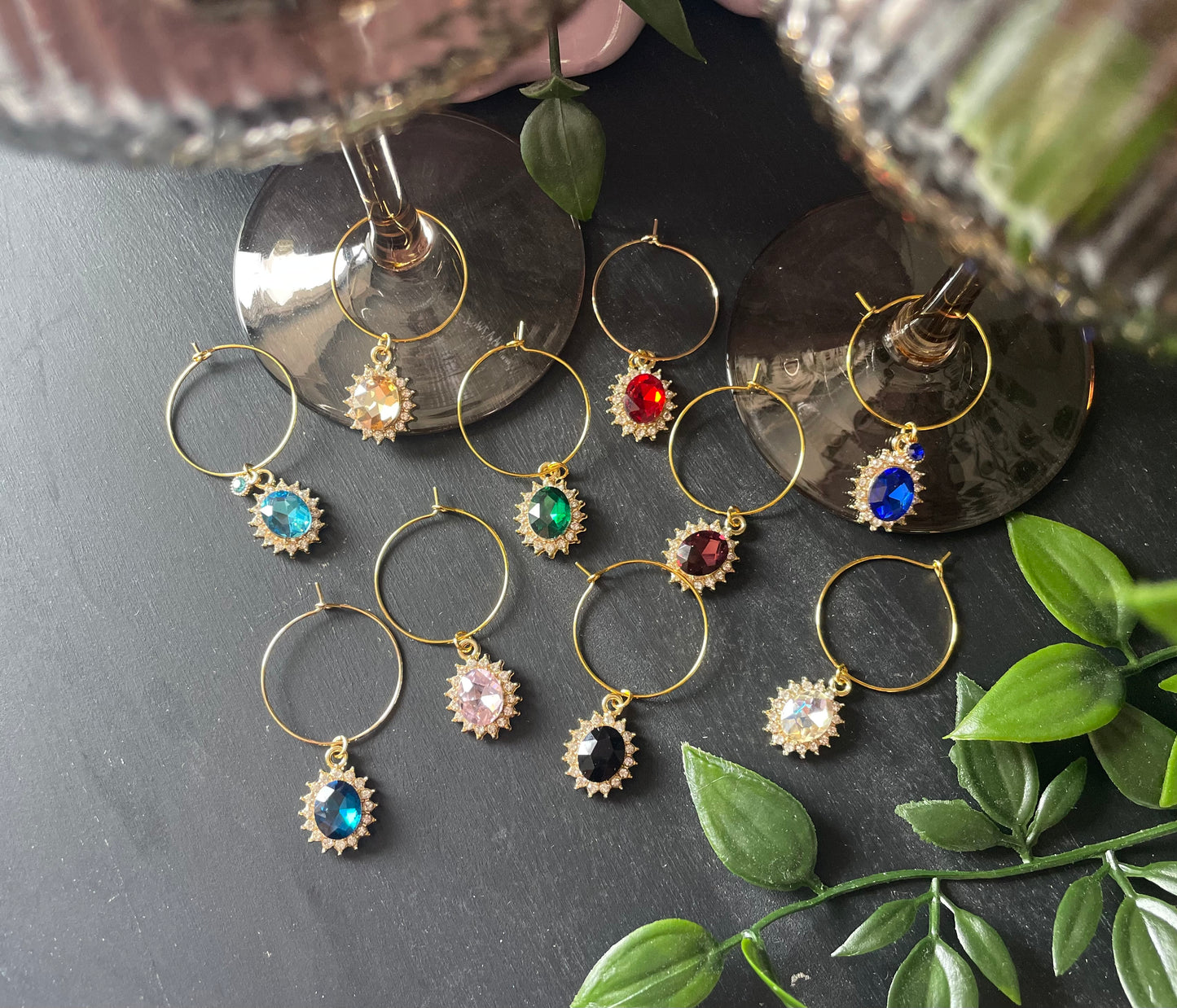 Wine glass charms 10pcs “Party edition”