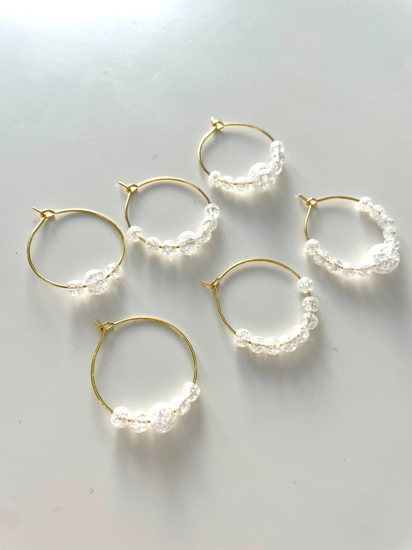 Wine glass charms "Glass beads" (6 pcs)