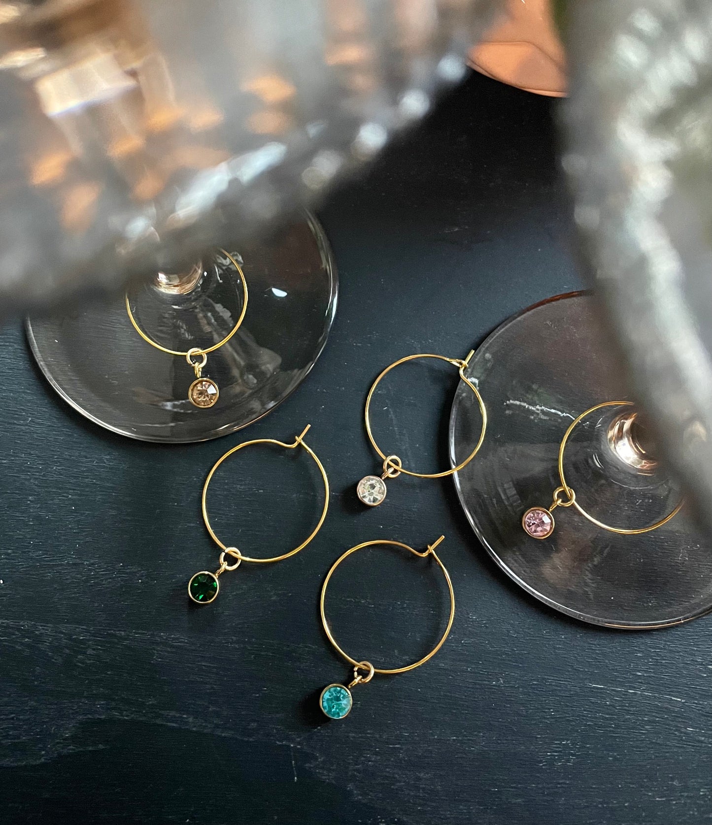 Wine glass charms (5pcs)