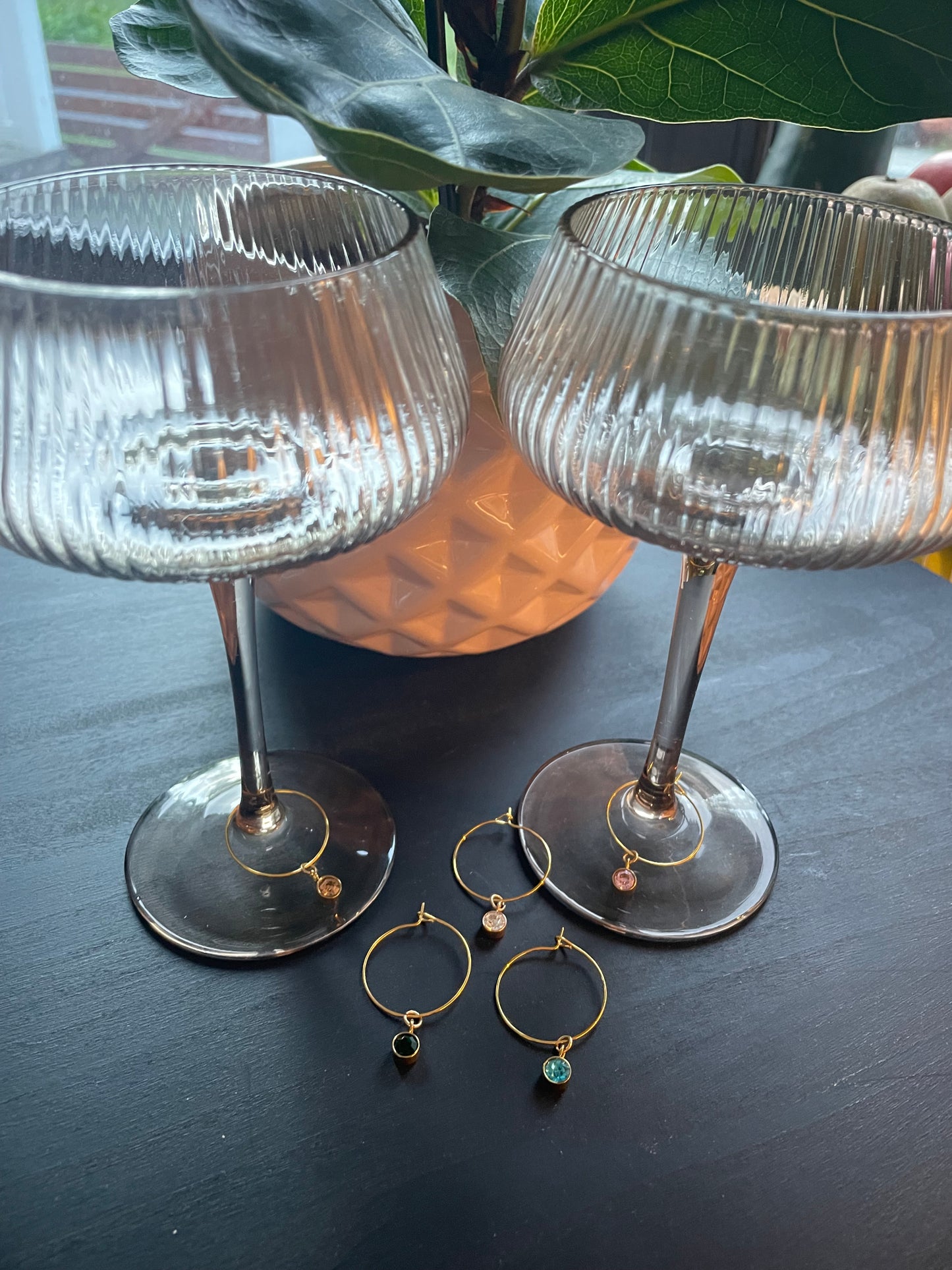 Wine glass charms (5pcs)