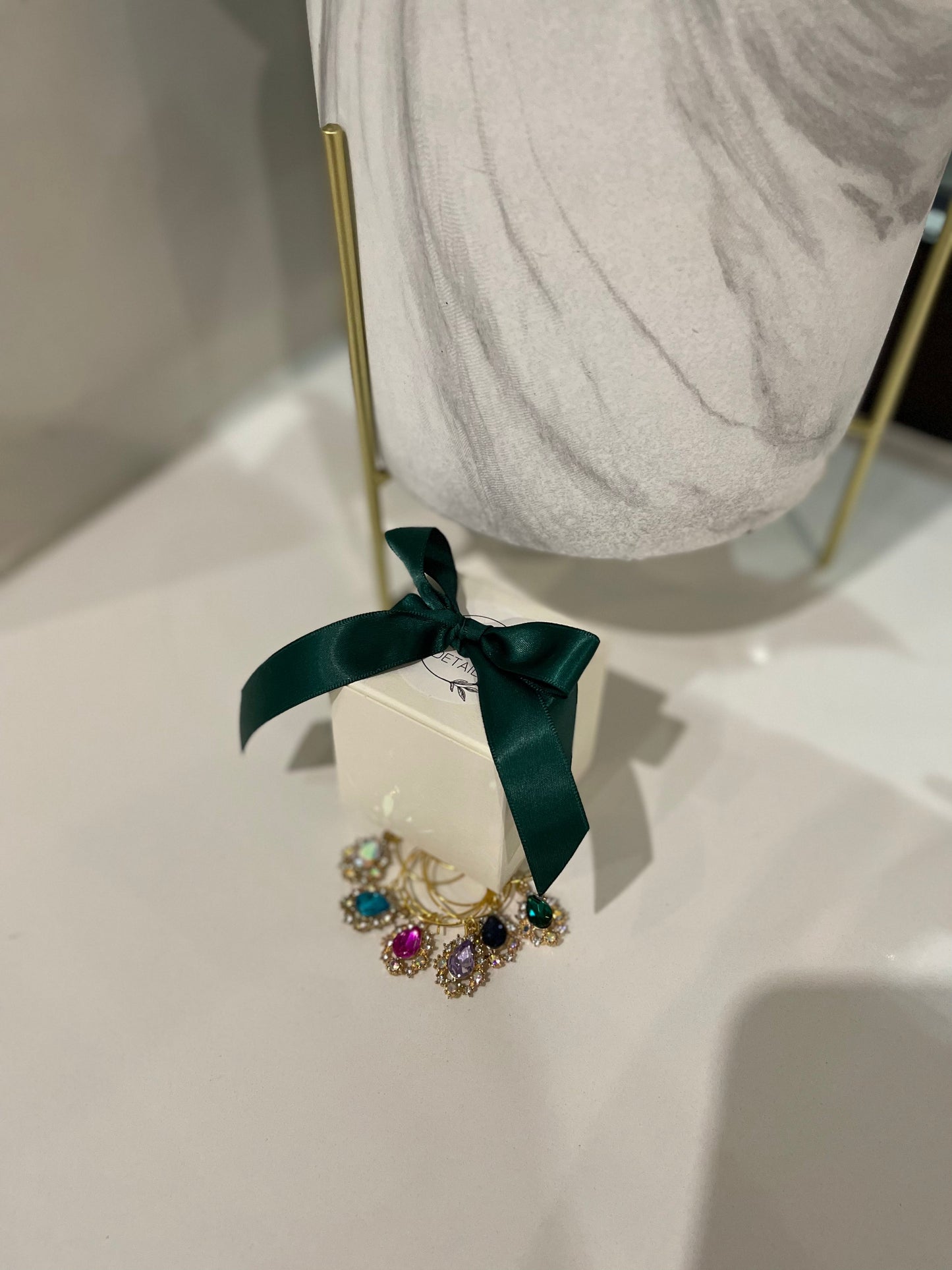 Wine glass charms "Lux Gold" (6 pcs)