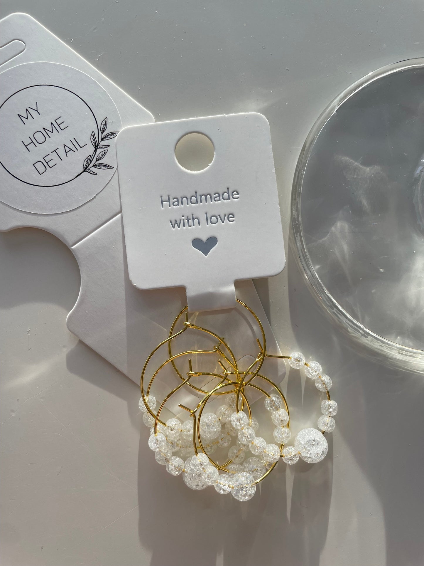 Wine glass charms "Glass beads" (6 pcs)