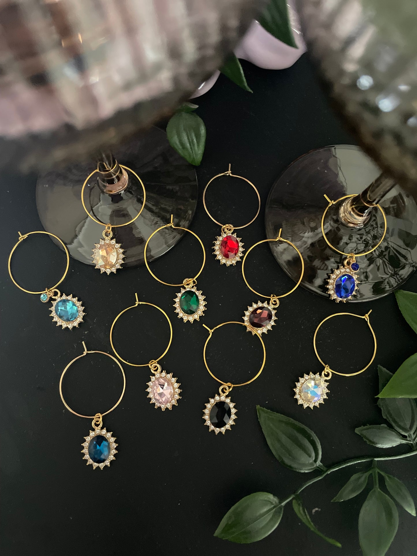 Wine glass charms 10pcs “Party edition”