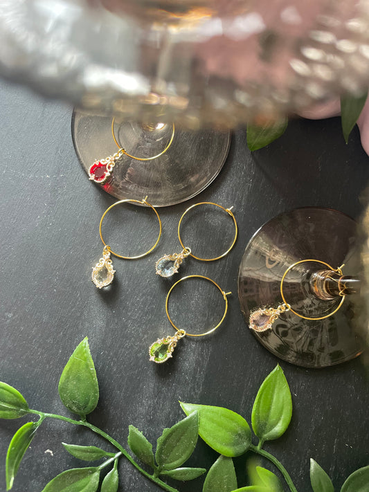 Wine glass charms “Elegance” (5pcs)