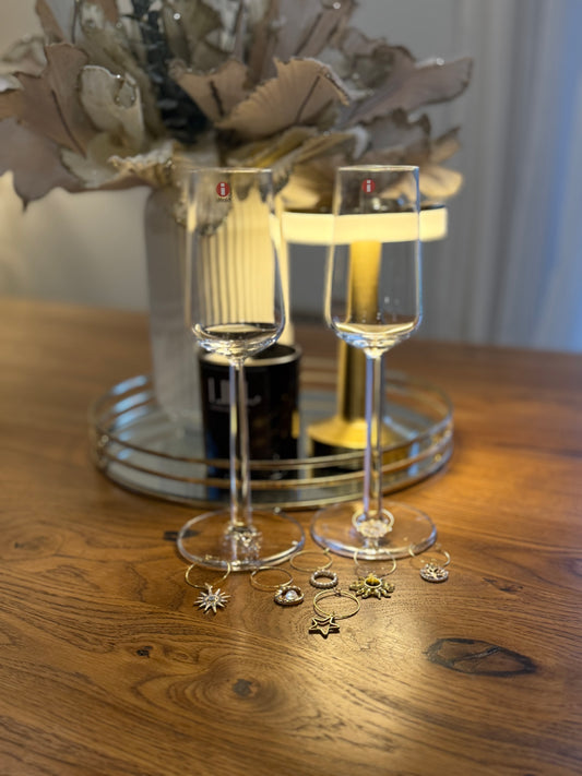 Wine glass charms “Luxorius Christams” (8pcs)