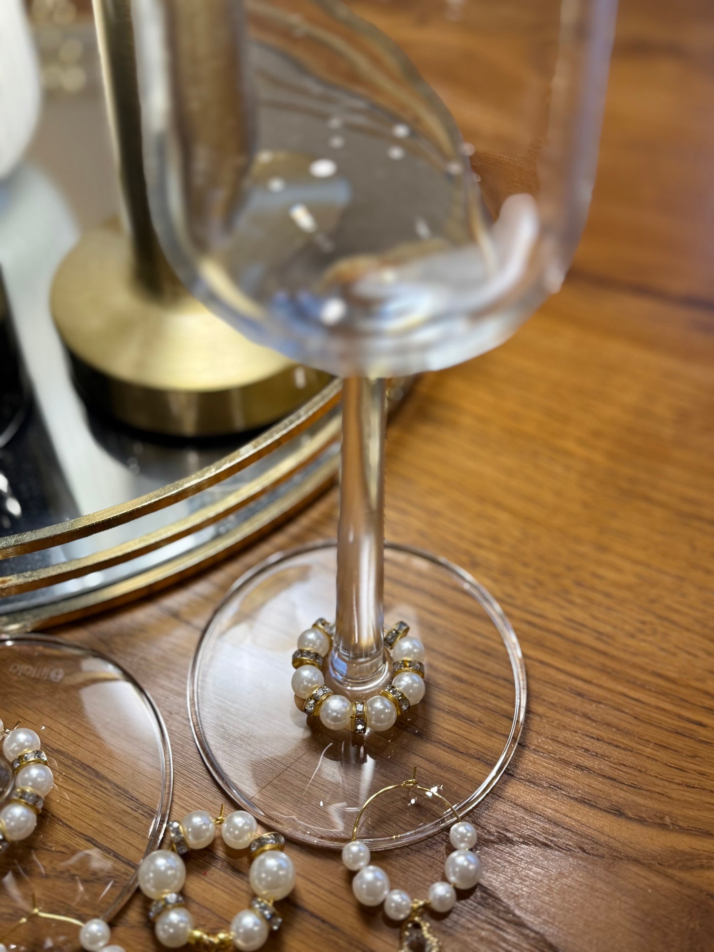 Wine glass charms “Golden Holiday” (6pcs)