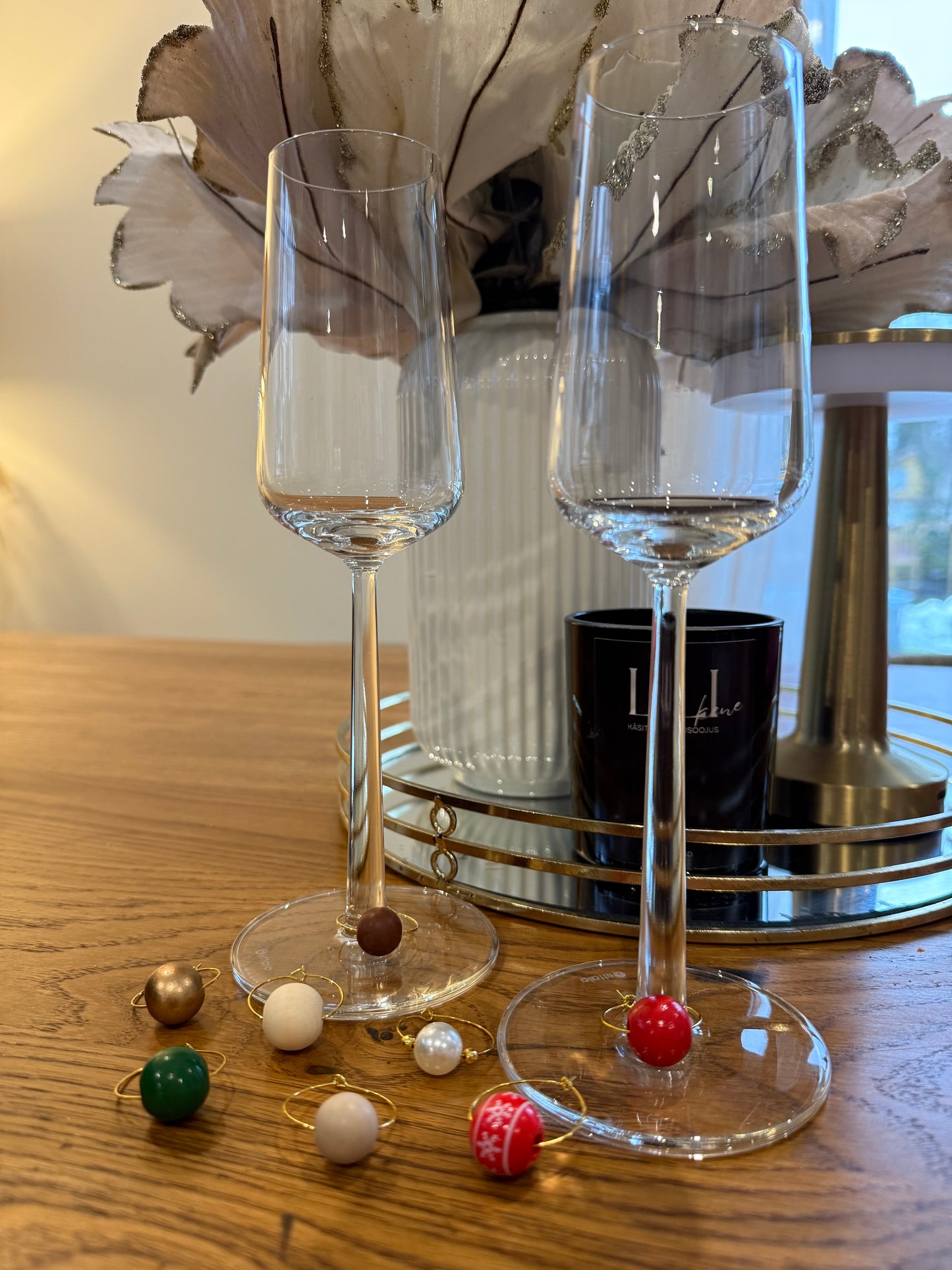 Wine glass charms XMAS (8pcs)