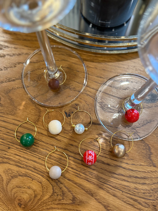 Wine glass charms XMAS (8pcs)