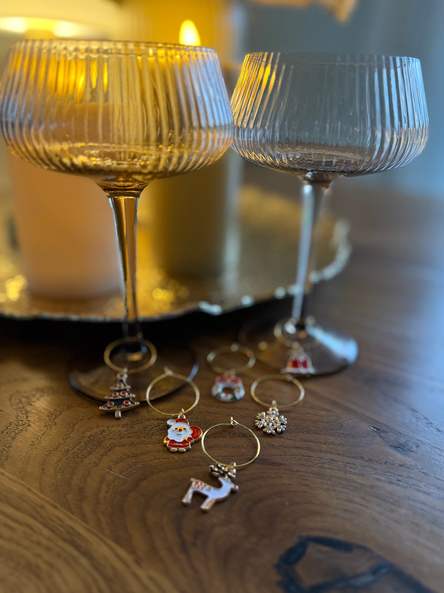 Wine glass charms HOLIDAYS (6pcs)